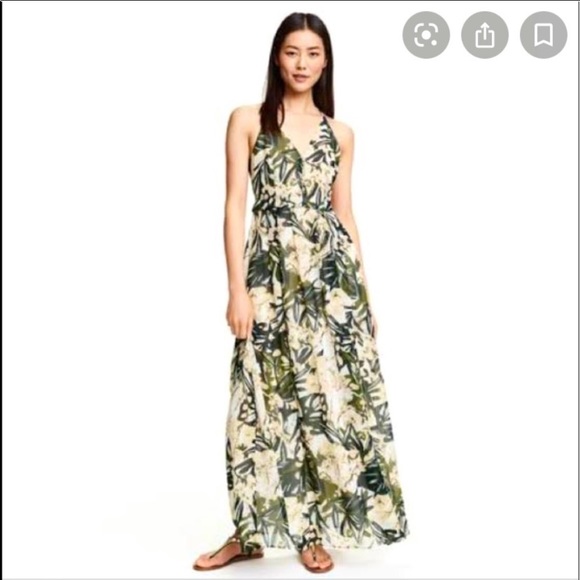 H\u0026M | Dresses | Hm Botanical Leaf Maxi 